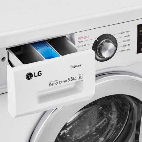 LG | F2J3WY5WE | Washing machine | Energy efficiency class E | Front loading | Washing capacity 6.5 kg | 1200 RPM | Depth 44 cm - 4